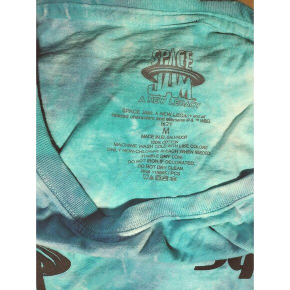 Space Jam A New Legacy Tie-Dye Long Sleeve Shirt Tune Squad Graphic Design Unise - Picture 7 of 7